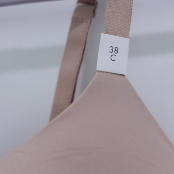 NEW Calvin Klein Liquid Touch Lightly Lined Demi Bra Bralette Size 38C Tan - Picture 4 of 10